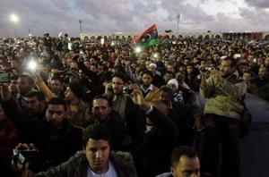تظاهرة في بنغازي ضد الميليشيات المسلحة