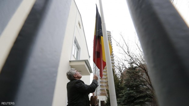 المتحدث باسم رئيس الوزراء البلجيكي قال إن جميع الأعلام الوطنية ستنكس حتى الخميس