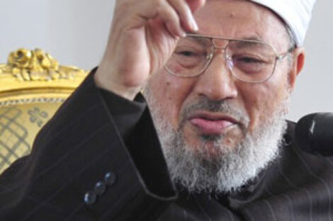 أسلوب الخميني تحت عمامة القرضاوي