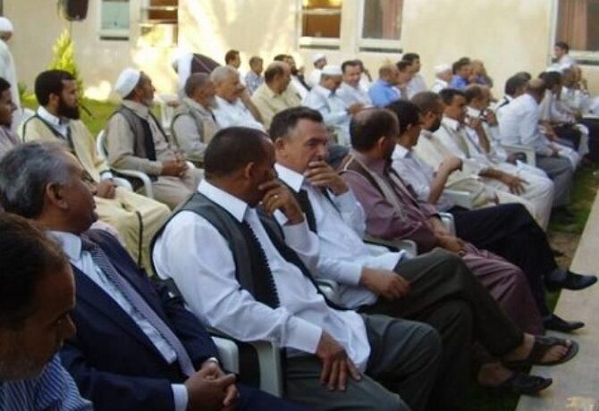 واعيان الزاوية يلتقون بأعيان و أهالي ورشفانة