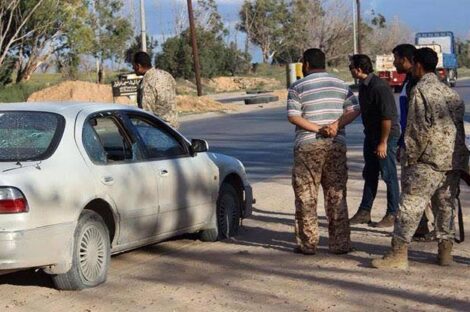 استهداف بوابة أمنية بين مصراتة وزليتن