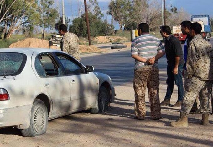 استهداف بوابة أمنية بين مصراتة وزليتن