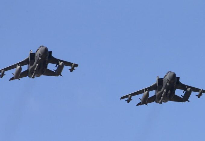 المقاتلات أقلعت من قاعدة بريطانية في قبرص