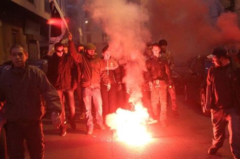 جانب من تظاهرات كورسيكا