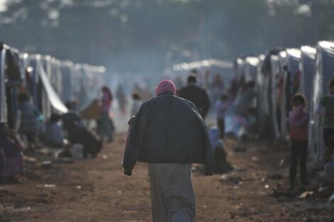 مخيم للاجئين السوريين في تركيا