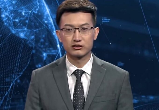 مذيع آلي لنشرة الأخبار