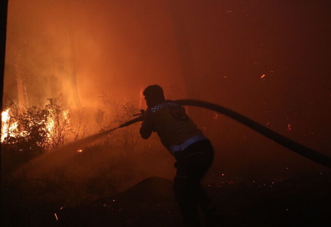 غابات اللاذقية تتحول إلى رماد وسط معركة مع النيران