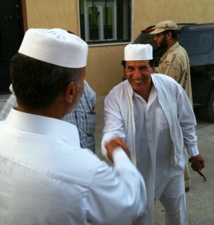 عبد السلام جلود لحظة وصوله الى الزنتان