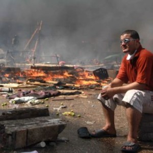 أحد مؤيدي محمد مرسي بعد فض الاعتصام 