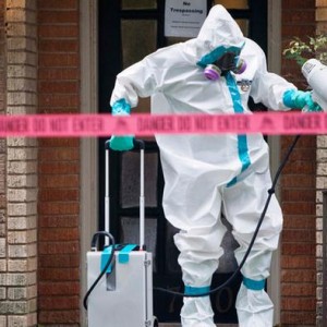 عزل منزل شخص أصيب بفيروس الإيبولا في الولايات المتحدة الأمريكية