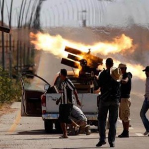 جانب من الإشتباكات بمدينة بنغازي 