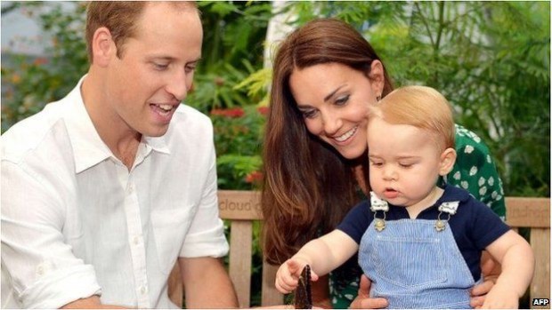 الأمير جورج، الطفل الأول لدوق ودوقة كامبريدج، سيكون عمره عامين في يوليو/تموز المقبل 