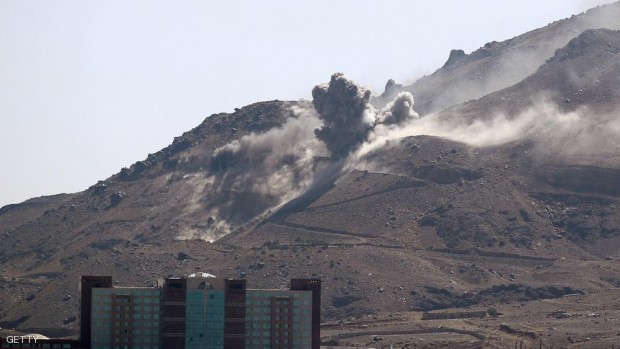 طائرات التحالف تقصف موقعاً عسكرياً قرب صنعاء