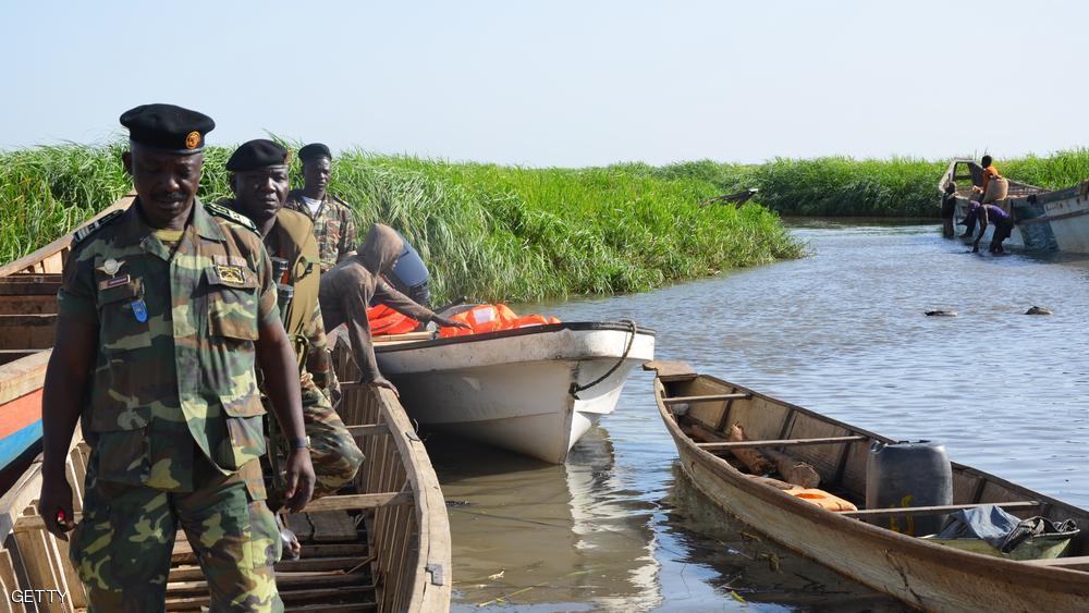 جانب من بحيرة تشاد على الحدود مع الكاميرون