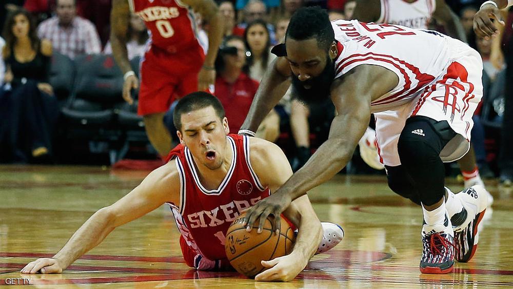 من مياراة فيلادلفيا سيفنتي سيكسرز وهيوستون روكتس