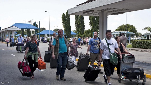 أرشيفية لمطار موي الدولي قرب مومباسا حيث هبطت الطائرة اضطراريا