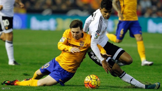 أوقف فالنسيا سلسلة انتصارات ضيفه برشلونة