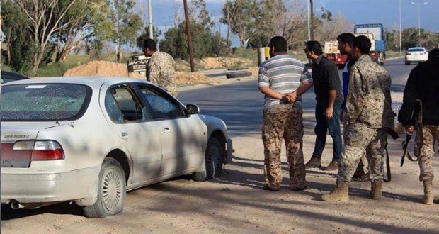 استهداف بوابة أمنية بين مصراتة وزليتن