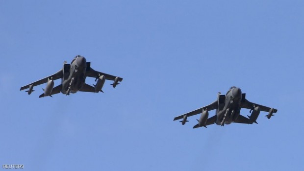 المقاتلات أقلعت من قاعدة بريطانية في قبرص