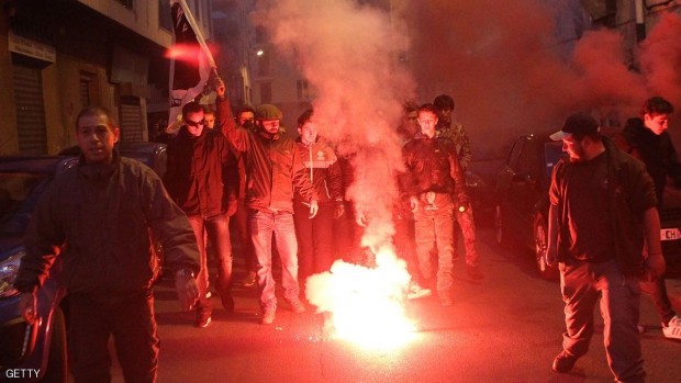 جانب من تظاهرات كورسيكا