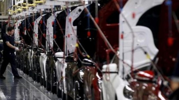 خط إنتاج داخل مصنع سيارات في بكين