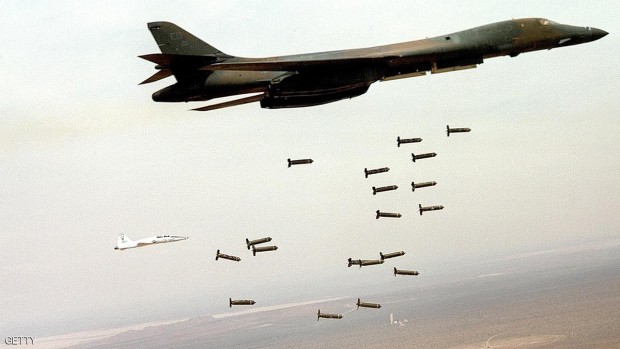 صورة أرشيفية لطائرة حربية أميركية تشن غارة في أفغانستان