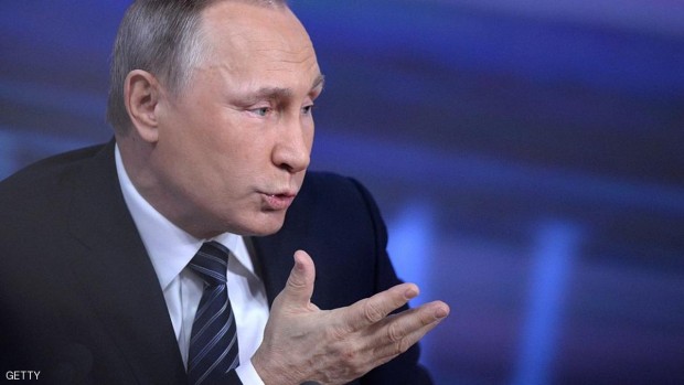 فلاديمير بوتن خلال مؤتمره الصحفي السنوي