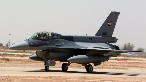 قال الجيش العراقي إن طائرات أف-16 عراقية شنت الغارات على مواقع تنظيم الدولة