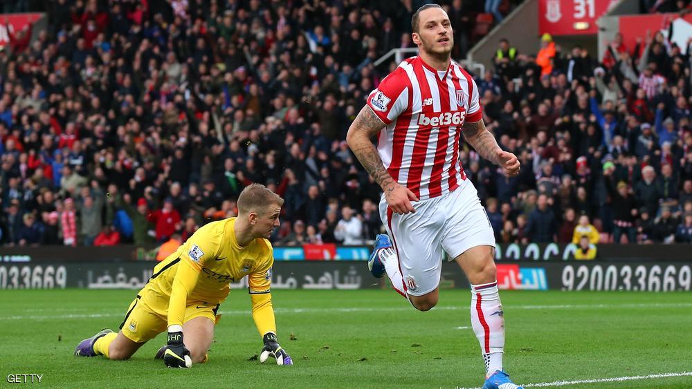 ماركو أرتونوفيتش هز شباك مانشستر سيتي مرتين