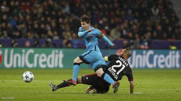 ميسي سجل في شباك الفرق الألمانية 15 مرة بدوري أبطال أوروبا (رقم قياسي)