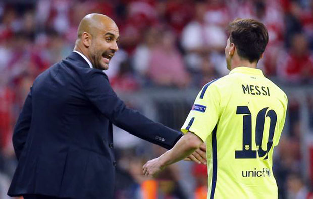 ميسي وغوارديولا