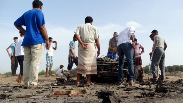 أرشيفية لهجوم بسيارة مفخخة في اليمن