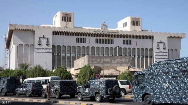 القوات الخاصة الكويتية تؤمن محيط قصر العدل في الكويت (أرشيفية)