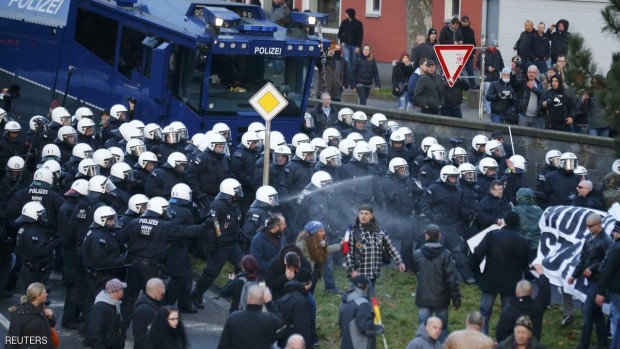 المظاهرة نظمتها حركة "بيغيدا" المتشددة