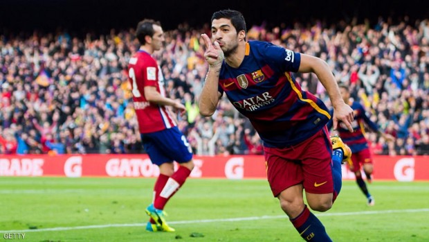 سواريز سجل الهدف الثاني لبرشلونة