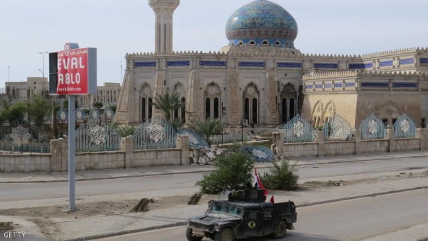 قوات عراقية تحمي المسجد الكبير في الرمادي