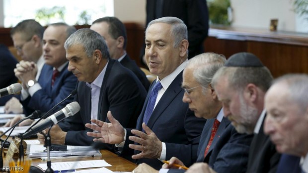 نتانياهو خلال جلسة حكومته الأسبوعية