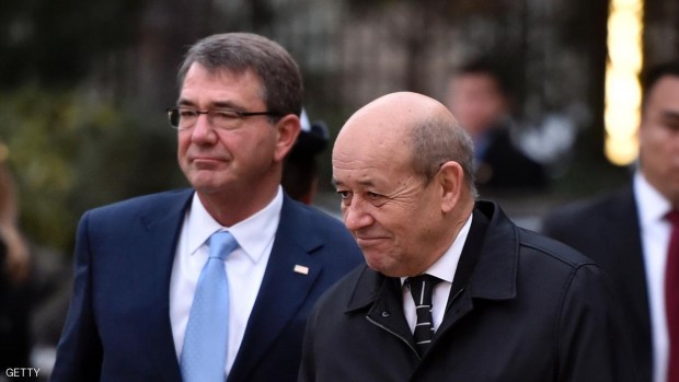 وزيرا الدفاع الأميركي والفرنسي