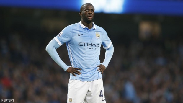 يايا توري لاعب فريق مانشستر سيتي خلال مباراة يوم 31 أكتوبر 2015