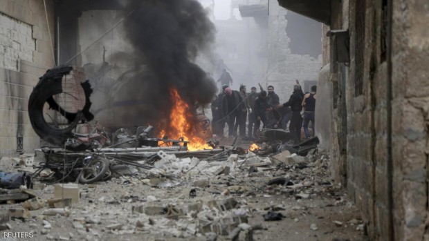 المرصد قال إن 471 مدنيا قتلوا في غارات روسية منذ مطلع يناير