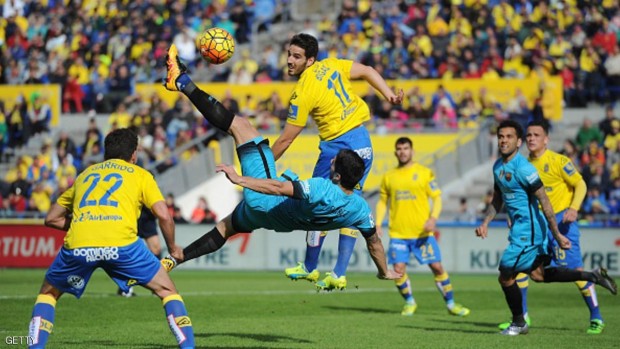 جانب من مباراة لاس بالماس وبرشلونة - 20 فبراير 2016