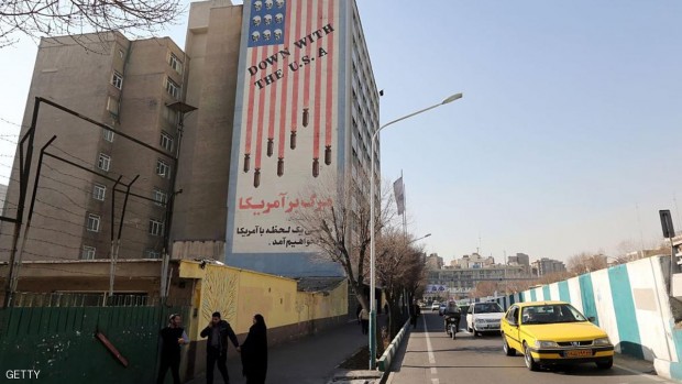شعار الموت لأميركا لا يزال في أحد شوارع طهران