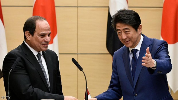 شينزرو آبي مستقبلا السيسي في طوكيو