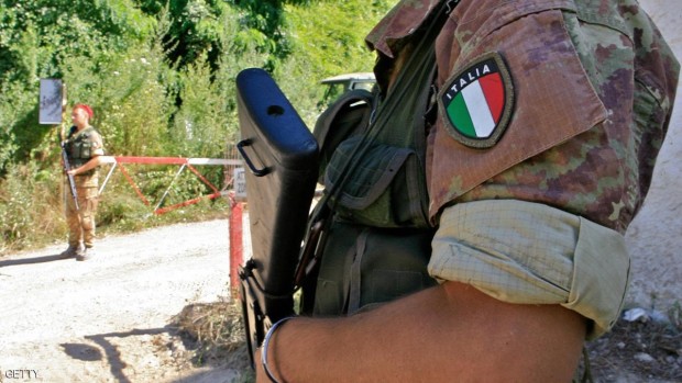 عناصر من الجيش الإيطالي