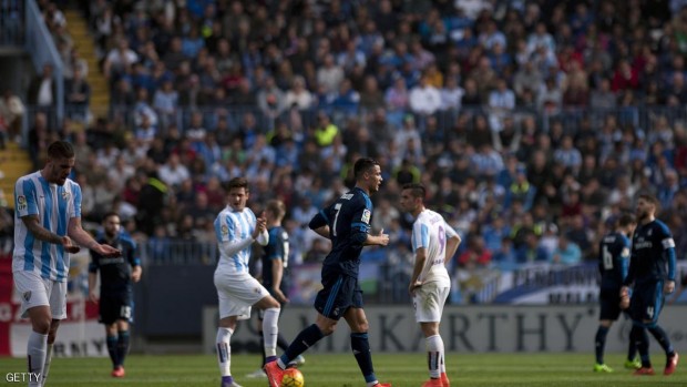 مباراة ريال مدريد وملقة انتهت بالتعادل الإيجابي