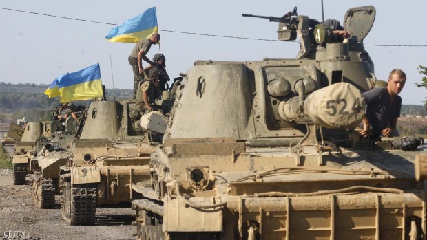 مدرعات تابعة للجيش الأوكراني