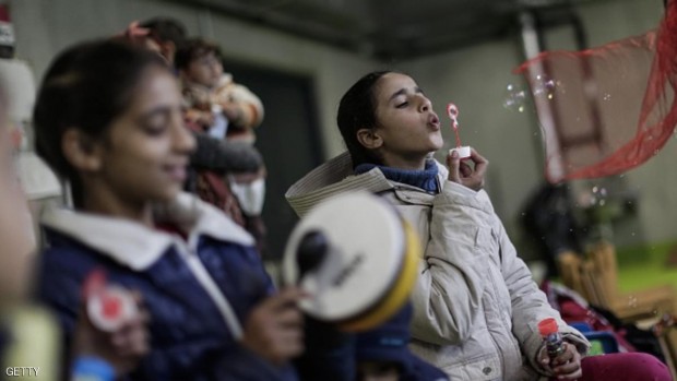 أطفال لاجئون في أحد مراكز الاستقبال بالنمسا