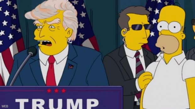 إحدى حلقات 'عائلة سيمبسون' عام 2000 تنبأت بأن يصبح ترامب رئيسا