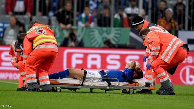 بونوتشي غادر الملعب على نقالة