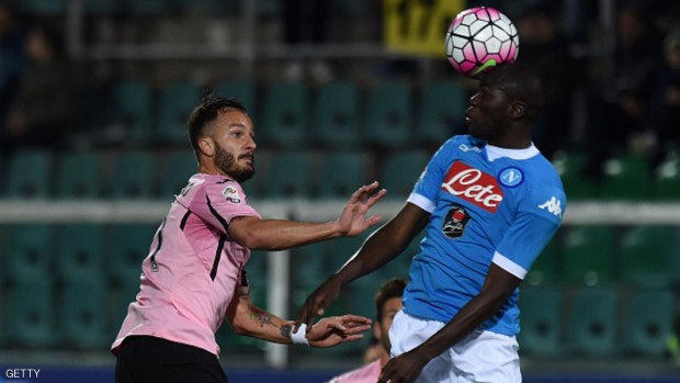 جانب من مباراة نابولي وباليرمو - 13 مارس 2016